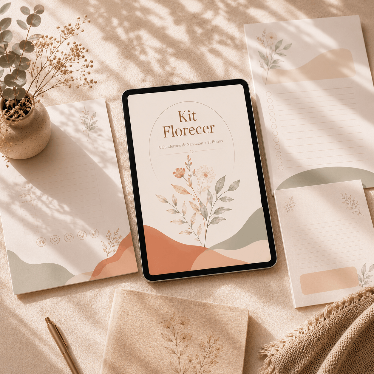 Kit Florecer® | 5 Cuadernos Guiados de Sanación + 11 Recursos Exclusivos